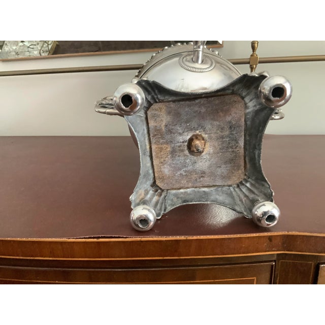 Vintage English, Silver Plated, Coffee Urn / Samovar/Margarita/Ice Tea/Planter For Sale - Image 10 of 12