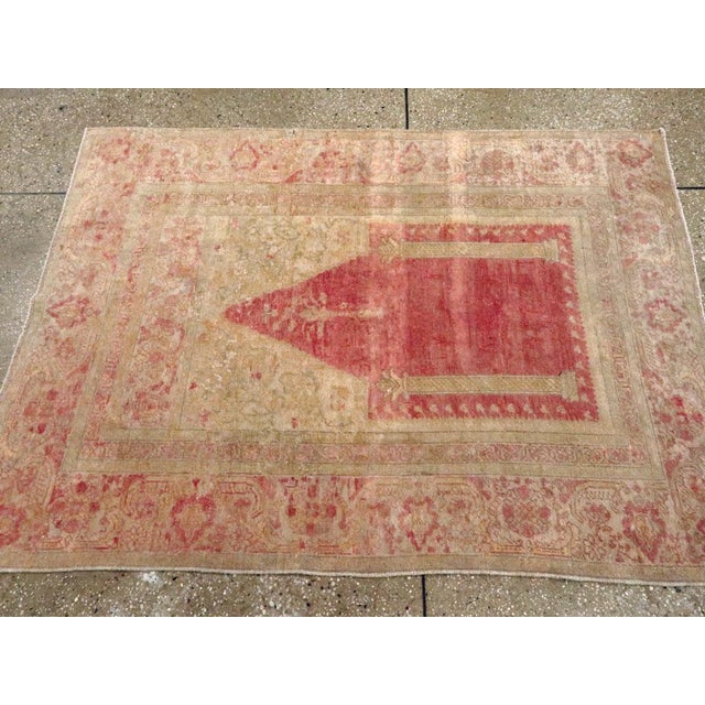 Galerie Shabab Collection Early 20th Century Turkish Sivas Throw Rug For Sale - Image 4 of 7