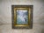 This is a SUPERB! Vintage Ornate French Country Gold and Grey Frame with a Romantic Reproduction Oil on Board of a 1700s...