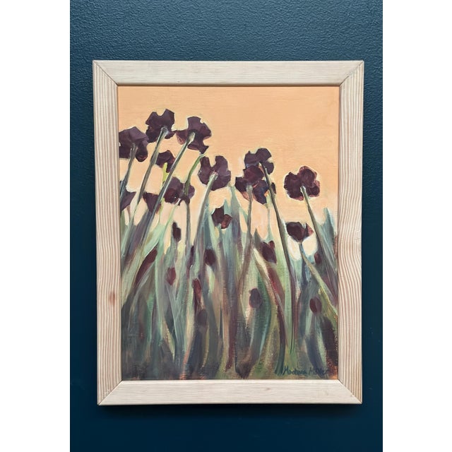 Martina Möller, Flowers, 1980s, Oil on Panel, Framed For Sale - Image 11 of 12