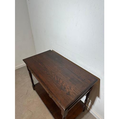 English Oak Side Table For Sale - Image 3 of 6