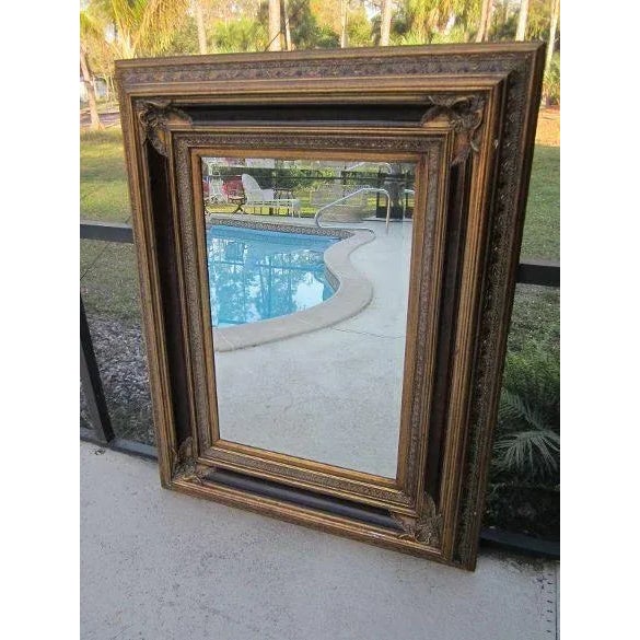 1960s Majestic Mirror with Gold Frame For Sale - Image 12 of 13