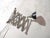 Large scissor lamp by midgard, designed by curt fischer. rewired for modern safety with +- 3 meters of electrical cord,...