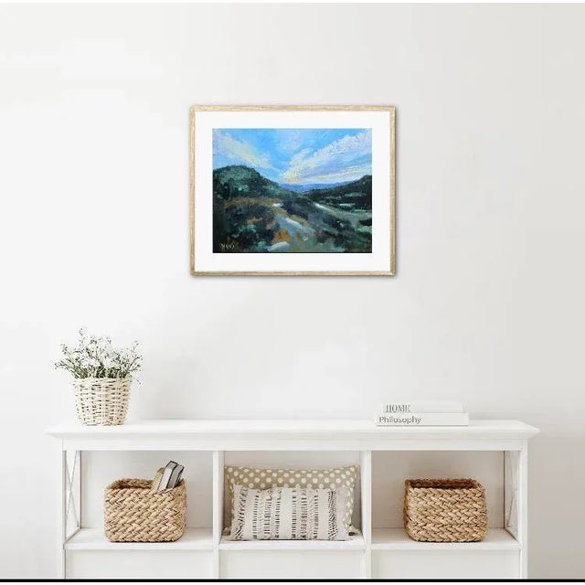 Contemporary Desert Sunset Contemporary Modern Oil Painting For Sale - Image 3 of 12