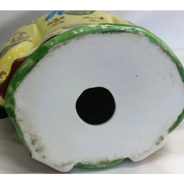 Ceramic Vintage Shou Xing Chinese God of Longevity Figurine For Sale - Image 7 of 8