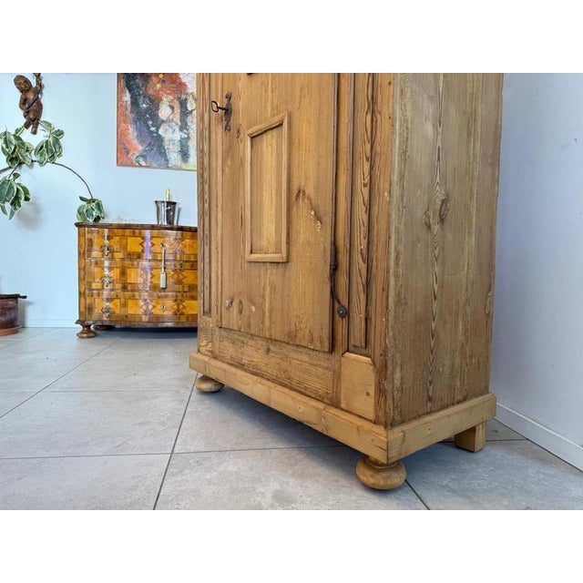 Baroque Farmhouse Cabinet in Softwood For Sale - Image 13 of 14