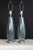 Mid 20th Century Mid 20th Century Mezza Murano Style Aqua Frost Lamps - a Pair For Sale - Image 5 of 14