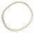 1990s Cartier 3 Row Maillon Panther Yellow Gold Link Necklace For Sale