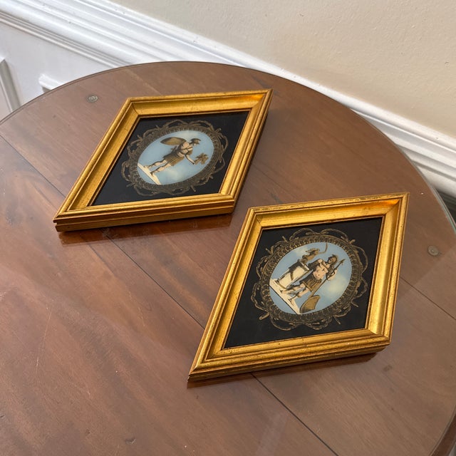 Wood Vintage Italian Roman Warrior Wall Plaque ~ a Pair For Sale - Image 7 of 9