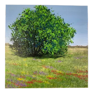 "Spring Into Spring" Contemporary Original Impressionist Style Landscape Painting by Deb Bossert