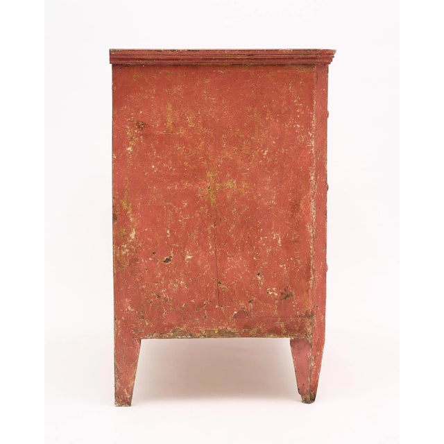 Salmon Salmon Painted Italian Chests, Circa 1910 For Sale - Image 8 of 9