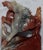 This is a quality soapstone stamp carved in the form of two rearing horses mounted atop an integrated plinth. The base is...