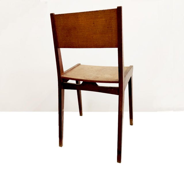 Set of Mid-Century Beech Desk Chairs For Sale - Image 4 of 16