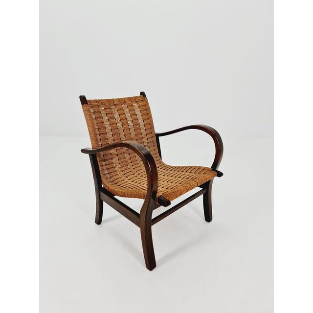 Vintage Bauhaus Papercord Armchair by Ehrich Dieckmann, 1930s For Sale - Image 10 of 18