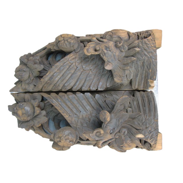 Asian Pair of Mid 19th Century Carvings For Sale - Image 3 of 11
