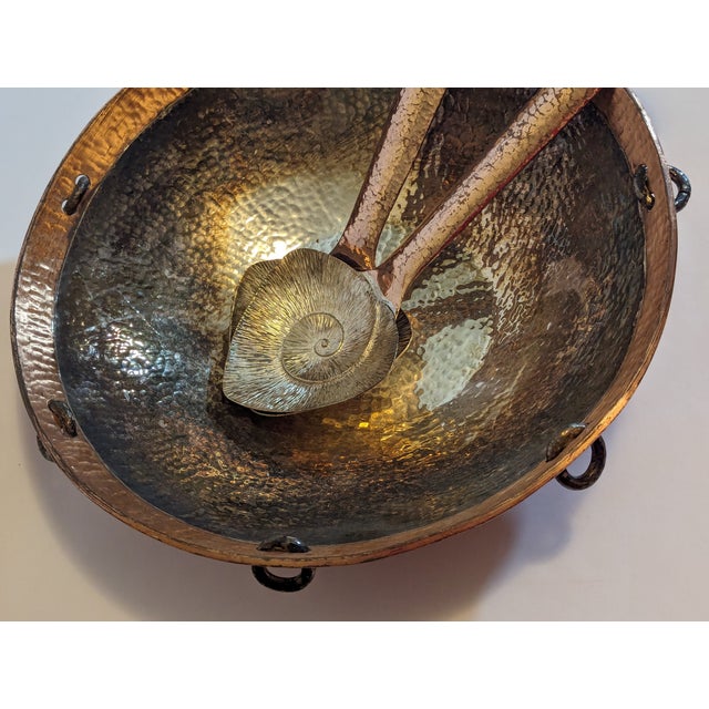 1980s Copper Plated Emilia Castillo Serving Bowl Set- 3 Pieces For Sale In Baltimore - Image 6 of 10
