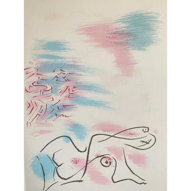 Surrealism André Masson, French Abstract Surrealist Lithograph Andre Masson Mourlot Paris Limited Edition, 1961 For Sale - Image 3 of 6