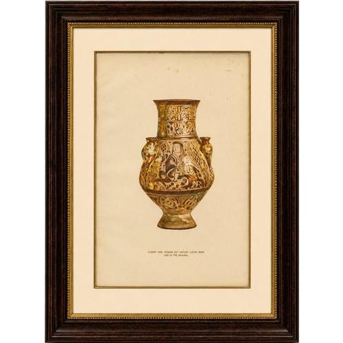 Title: Rare Lustreware Flower Vase Chromolithograph, Henry Wallis, 1899 : An exceptionally rare original...