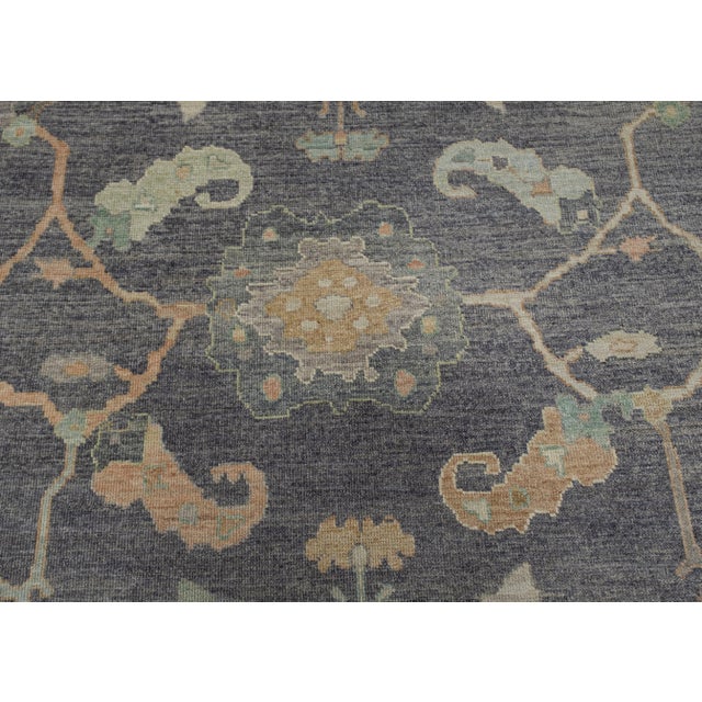Early 21st Century Turkish Oushak Rug 9'1" x 12'8" For Sale - Image 5 of 7