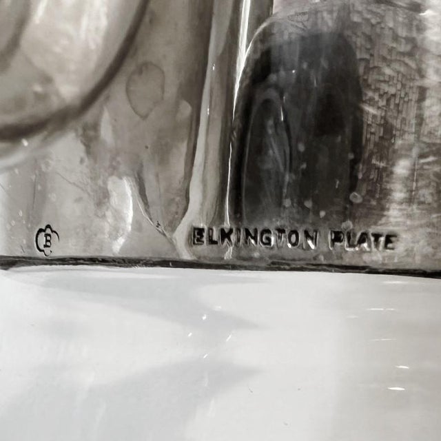 Early 20th Century Circa 1910 Antique Elkington Silver Plated Cut Glass Claret Jug Carafe - England For Sale - Image 5 of 6