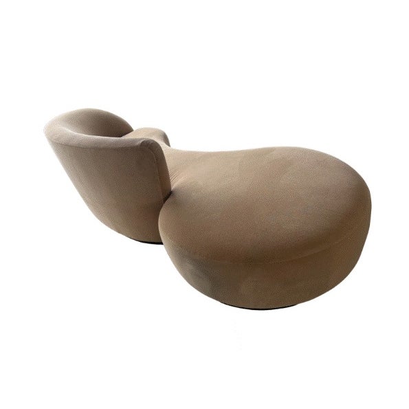 RH (Restoration Hardware) Copenhagen Right Arm Asymmetrical Sofa – Camel Performance Velvet | Open Box — Sculptural Form...