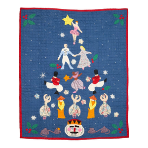 Handmade Nutcracker Ballet Appliqué Quilt Wall Hanging