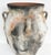 Ceramic Large Balinese Gray White Terracotta Urn With Handles For Sale - Image 7 of 9