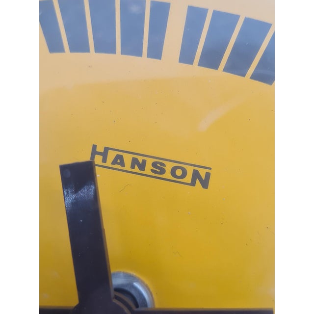 Space Age Style Wall Clock with Orange Dial from Hanson, Ireland, 1970s-1980s For Sale - Image 4 of 11