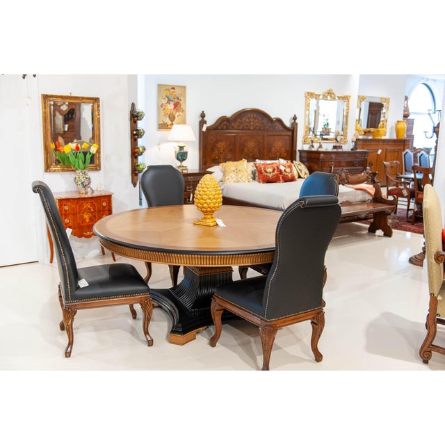 Italian Round Dining Table For Sale - Image 6 of 6