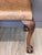 Wood Mid 19th Century Chippendale Style Mahogany and Leather Upholstered Stool For Sale - Image 7 of 11