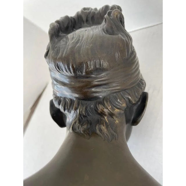 Late 19th Century Antique French Bust of Marie Louise Brongniart After Jean Antoine Houdin For Sale - Image 5 of 12