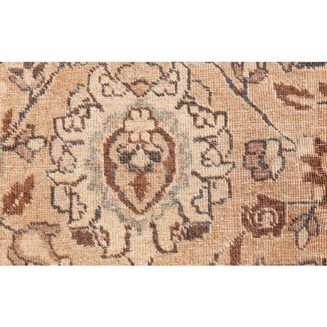 Authentic Early 20th Century Persian Tabriz Handmade Wool Carpet For Sale - Image 11 of 11