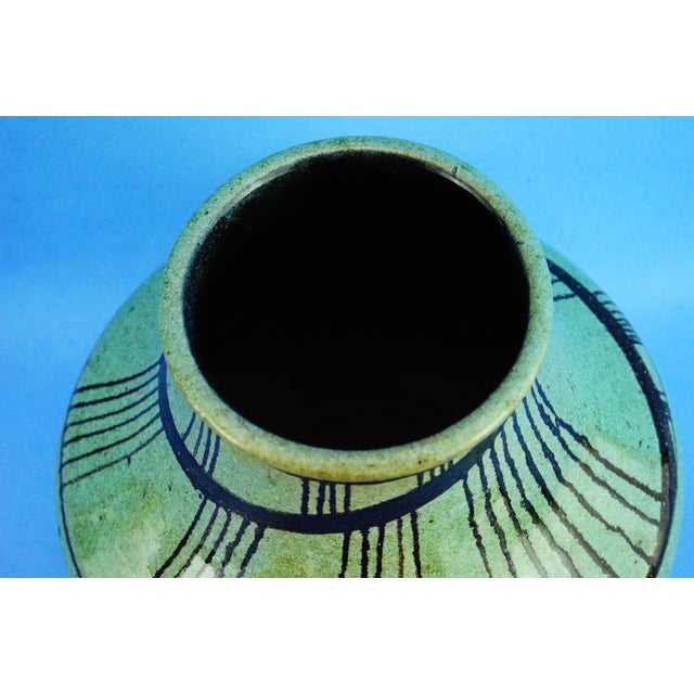 Mid-Century Ceramic Vase attributed to Alessio Tasca for Istituto Statale d'Arte, Venice, Italy, 1950s For Sale - Image 11 of 18
