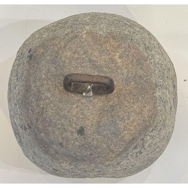 Gray English Granite Tethering Stone or Weighing Element For Sale - Image 8 of 9