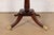 Brown Baker Furniture Georgian Banded Mahogany Pedestal Breakfast Table or Game Table, Newly Refinished For Sale - Image 8 of 10