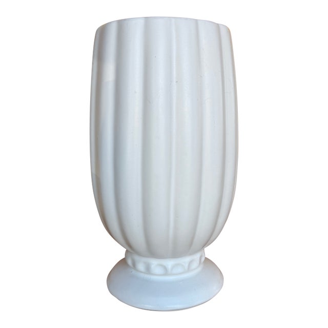 McCoy Matt White MCM Vase For Sale