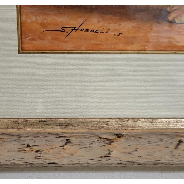 Stunning Painting Doberman Pinscher Male Dog - Red Rock Background For Sale - Image 10 of 10