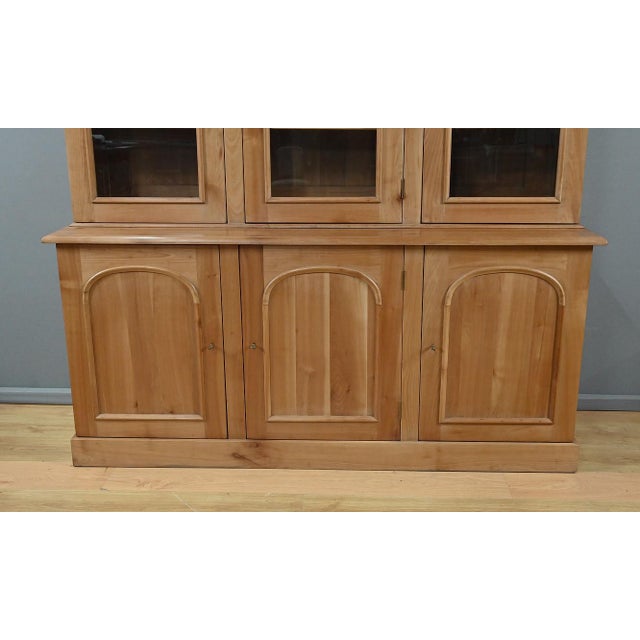 Louis Philippe Style 2-Part Bookcase in Light Cherrywood, 20th Century For Sale - Image 6 of 15
