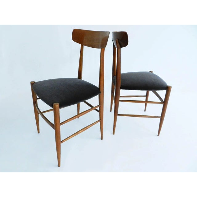 Italian Architectural Dining Chairs by Eredi Marelli for Eredi Marelli Cantù, 1950s, Set of 6, in Good conditions....