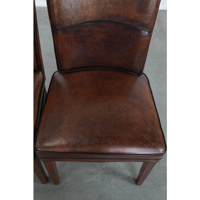 Dining Chairs in Sheepskin Leather, Set of 2 For Sale - Image 6 of 13