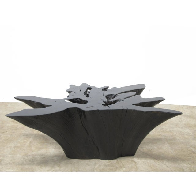 Wood Organic Modern Teak Root Coffee Table For Sale - Image 7 of 9