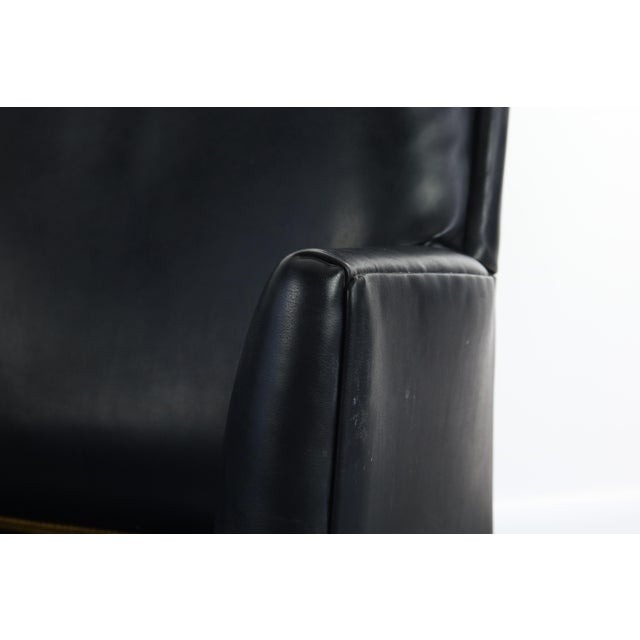 1960s Mid Century Modern Leather Lounge Chairs by Marble in Manner of Risom - a Pair For Sale - Image 5 of 13