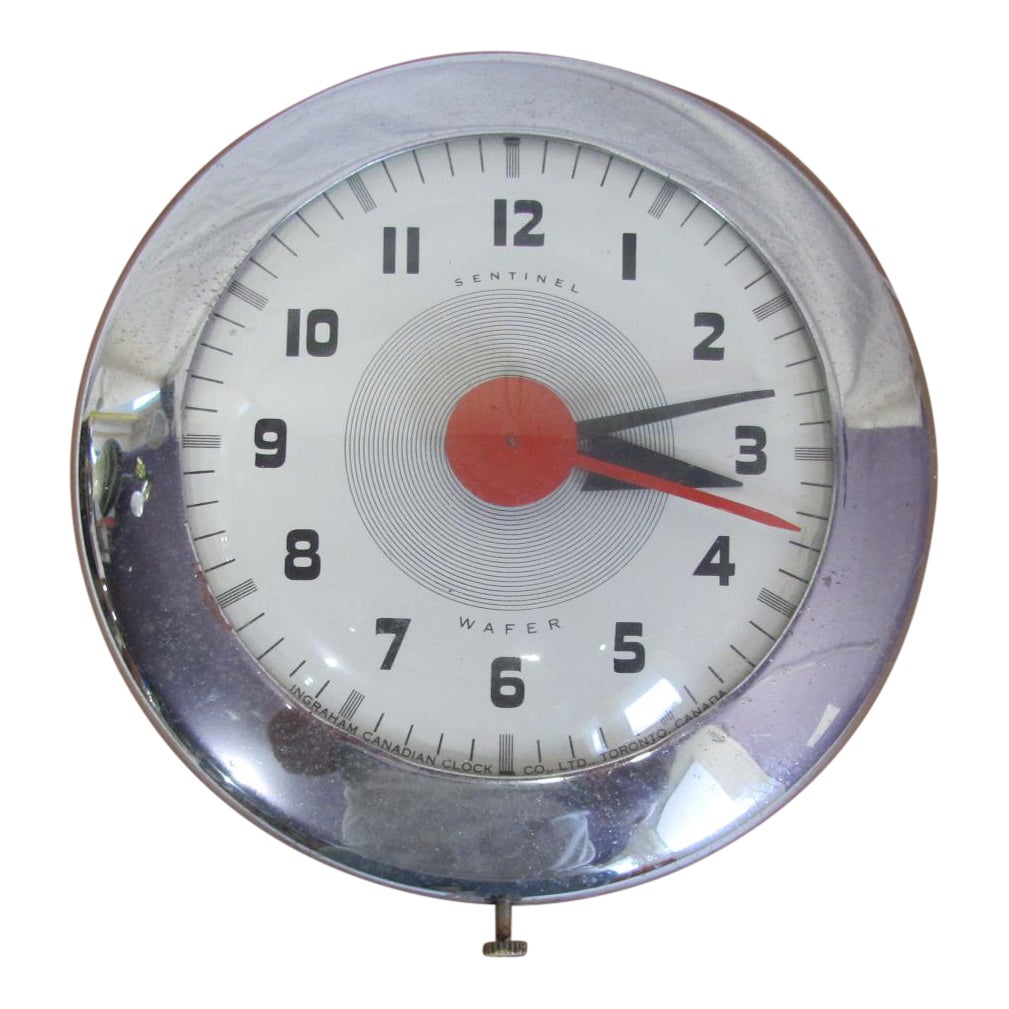 Ingraham Sentinel Mid Century Modern Wall Clock Chairish Ingraham Sentinel Mid Century Modern Wall Clock Chairish