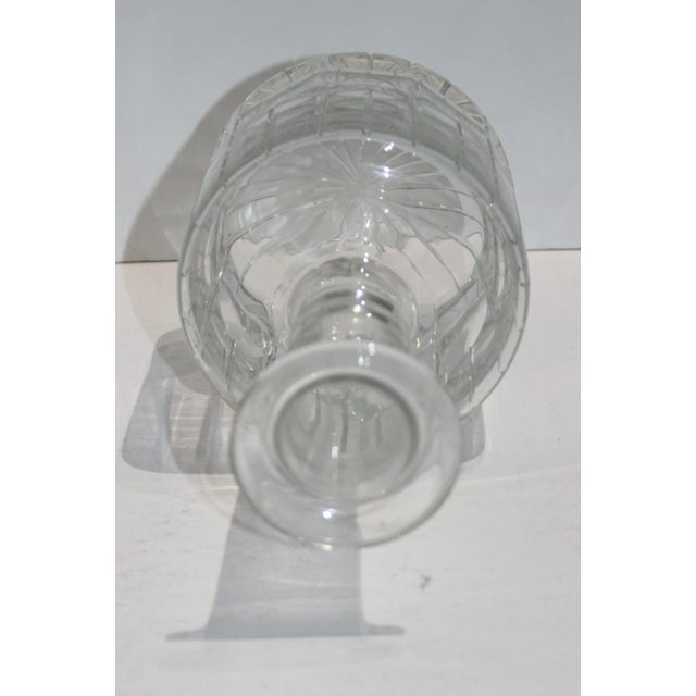 Metal Lead Crystal Decanter With Bourbon Liquor Tag For Sale - Image 7 of 10