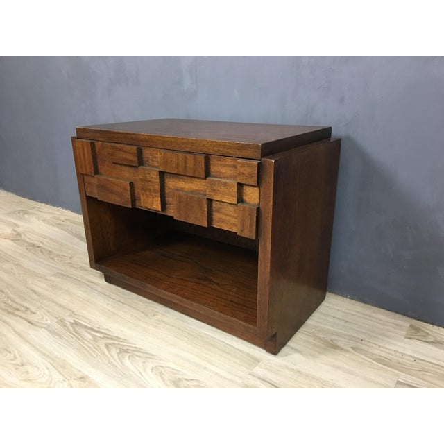Lane Brutalist "Mosaic" Night Table Chairish