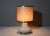1970s Large Italian Table Lamp in Opaline Glass and Brass, 1970s For Sale - Image 5 of 12
