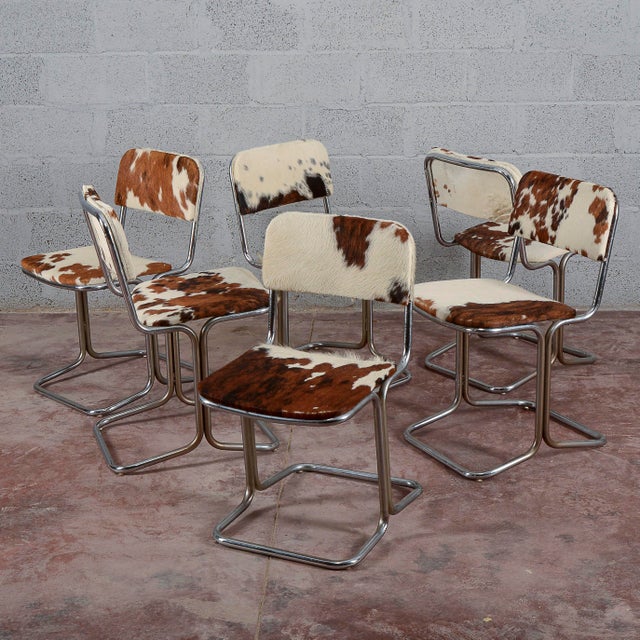 Vintage Ponyhide Chairs, Set of 6 For Sale - Image 15 of 18