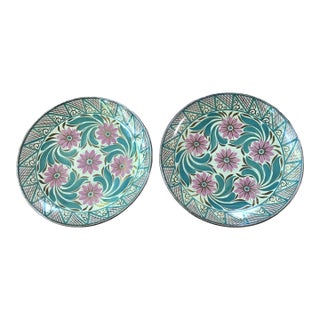 Vintage Wedgwood Copper Lustreware Plates- Set of 2 For Sale