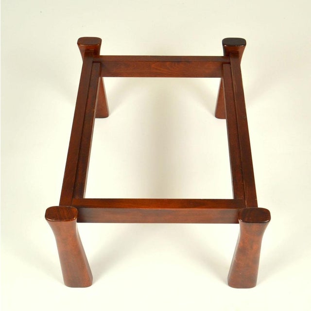 Wood Vintage Italian Oak Side Tables with Tinted Glass Top, 1970, Set of 2 For Sale - Image 7 of 9