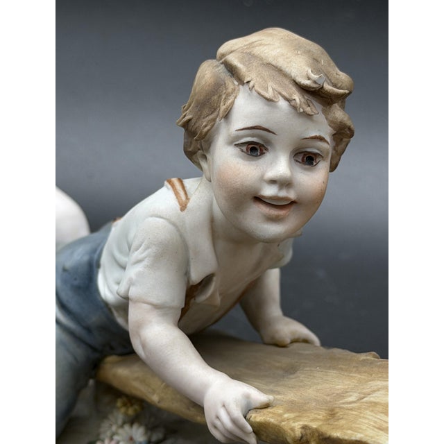 Children on Swing Figure by Benacchio for Triade, 1960s For Sale - Image 4 of 14